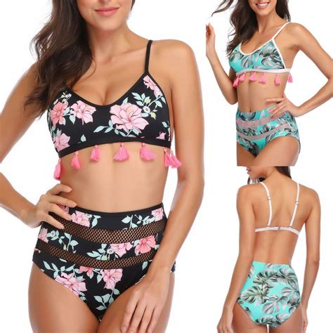 Bikini con Push up para mujer traje de baño de dos piezas color puro