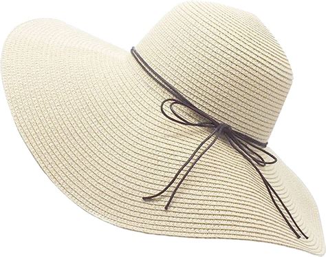 Yuuve Chapeau Femme Chapeau De Paille Wide Bord Plage Chapeau D T