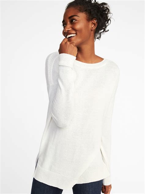 Boat Neck Tunic Sweater For Women Old Navy