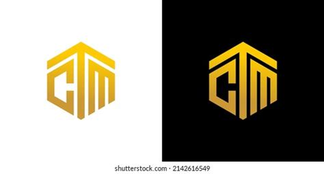 Ctm Letter Logo Design Polygon Monogram Stock Vector (Royalty Free ...