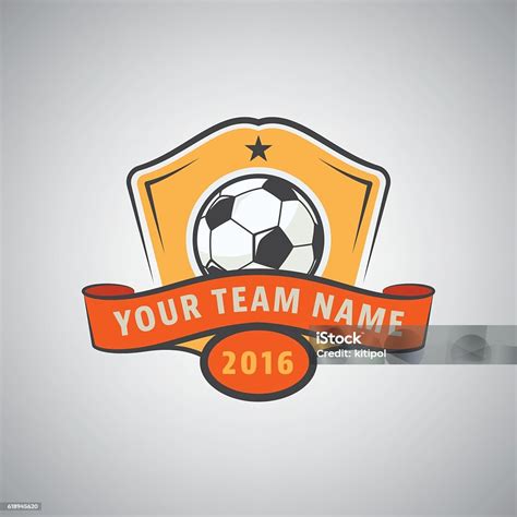 desain logo sepak bola ilustrasi vektor ilustrasi stok  gambar