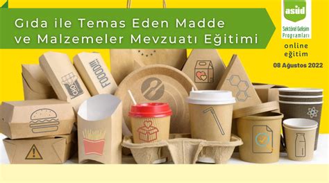 Gıda ile Temas Eden Madde ve Malzeme Mevzuatı Eğitimi Online