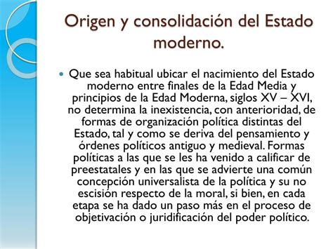 Ppt Origen Y ConsolidaciÓn Del Estado Moderno Powerpoint Presentation