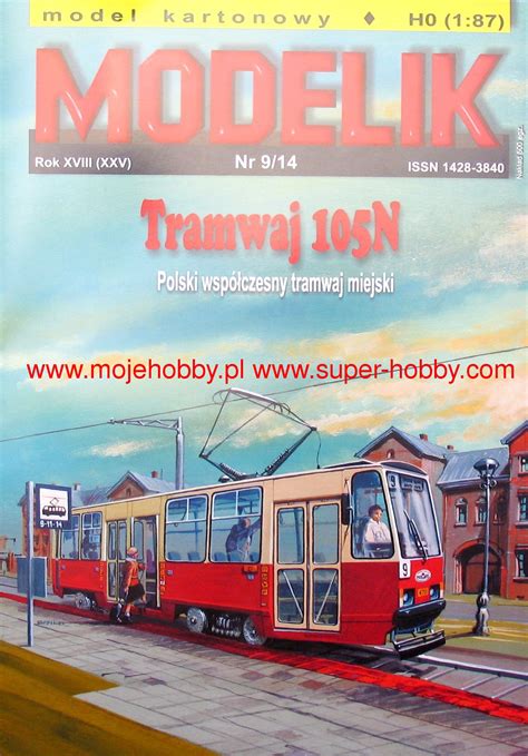 Tramwaj 105N Polski współczesny tramwaj miejski Modelik 09 14