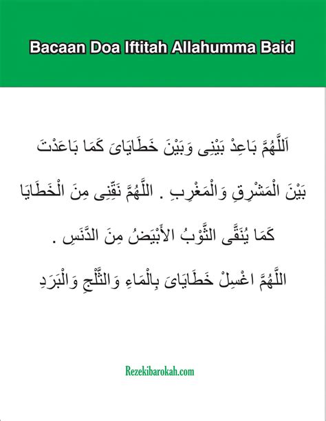 Doa Iftitah Yang Sesuai Sunnah Nabi Bacaan Arab Latin Dan Artinya