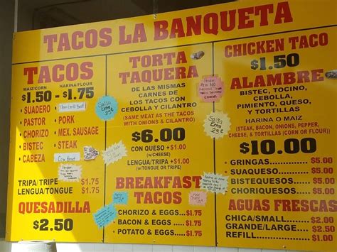 Tacos La Banqueta 2007 Southeast Pkwy Arlington Tx 76018 Usa