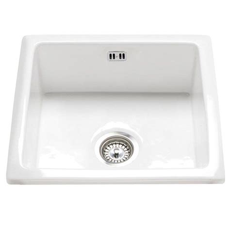 Rak Ceramics Gourmet Sink 6 Insetundermount 10 Bowl White Ceramic