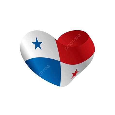 Panama Flag Heart Png Vector Psd And Clipart With Transparent