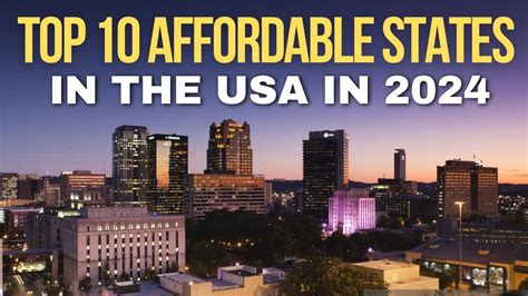 Top 10 Most Affordable States In The Usa 2024 Urbangeohub America States Affordable Youtube