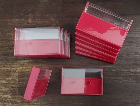 12 X New Red And Clear Cassette Tape Cases Norelco Type Etsy Australia