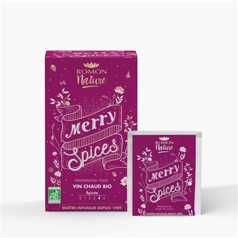 Merry Spices Bio Infusion de Noël 18 sachets Provence d Antan