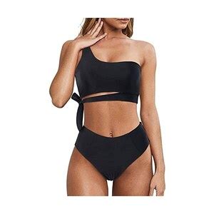 Sammoson Bikini Vita Alta Donna Mare Push Up Curvy Costume Donna Due