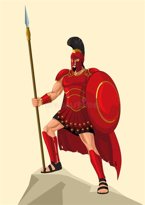 Ares The Greek God Of War Stock Vector Illustration Of Guardian