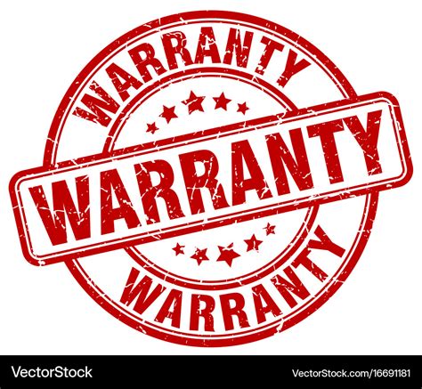 Warranty Stamp Royalty Free Vector Image Vectorstock