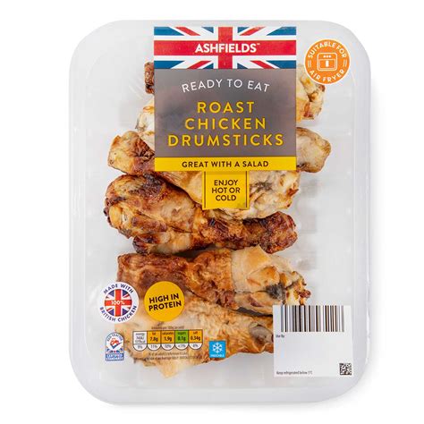 Ashfields Ready To Eat Roast Chicken Drumsticks 450g ALDI