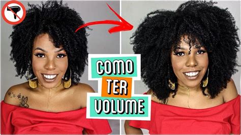 Como Aumentar O Volume Do Cabelo Crespo Sem Secador Tipo Luany