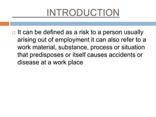 Occupational Hazards In Dentistry Ppt