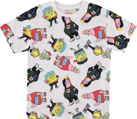 Mens Spongebob Squarepants Classic Shirt Spongebob Patrick