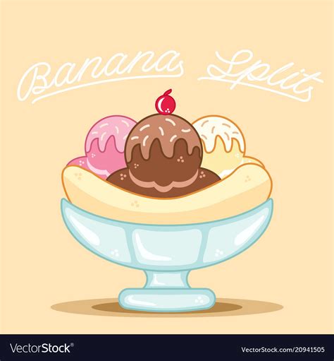 Banana Split Vector