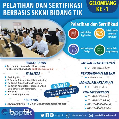 Infografis Pelatihan Dan Sertifikasi Kompetensi Berbasis Skkni Bidang