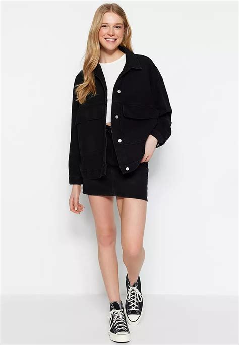 Buy Trendyol Oversize Denim Jacket 2025 Online ZALORA Philippines