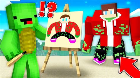 Mikey DREW How JJ TURNED Into A MUTANT ZOMBIE In Minecraft Maizen YouTube