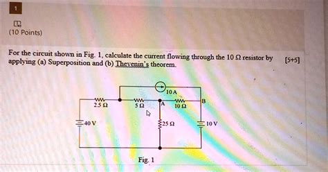 Solved Points For The Circuit Shown In Fig Calculate The