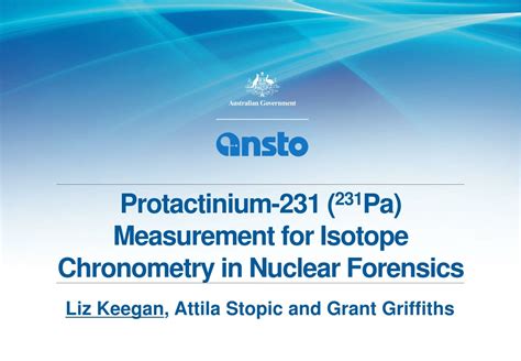 Ppt Protactinium 231 231 Pa Measurement For Isotope Chronometry In