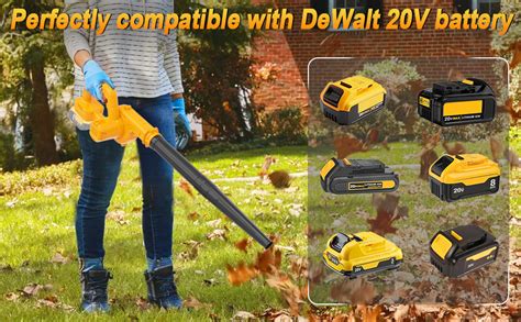 TENMOER Cordless Leaf Blower For Dewalt 20V Max Battery Compact Air