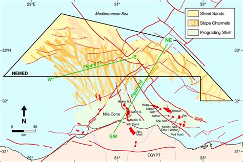 Pliocene Pleistocene Depositional Systems Of The Nile Cone And The Ne Download Scientific