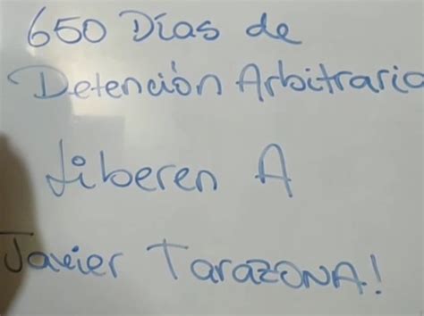 Javier Tarazona Cumple D As Alejado Arbitrariamente De Su Derecho A