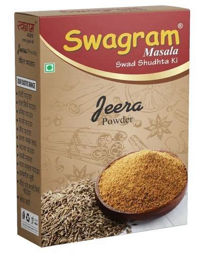 Swagram Spicy Jeera Masala Powder Packaging Type Box Packaging Size