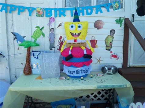 Spongebob Beach Theme Birthday Party Ideas Photo Of Catch My