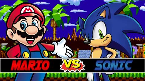 Super Mario Vs Sonic The Hedgehog Super Mario Vs Sonic The Hedgehog