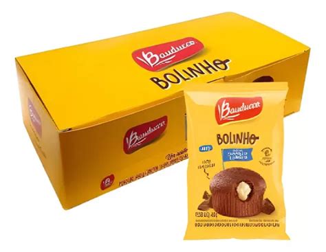 Bolinho Chocolate Recheio Baunilha Bauducco 16 Unidades 40g MercadoLivre