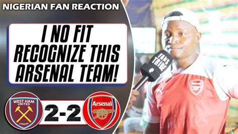 West Ham Arsenal Godfrey Nigerian Fan Reaction Premier