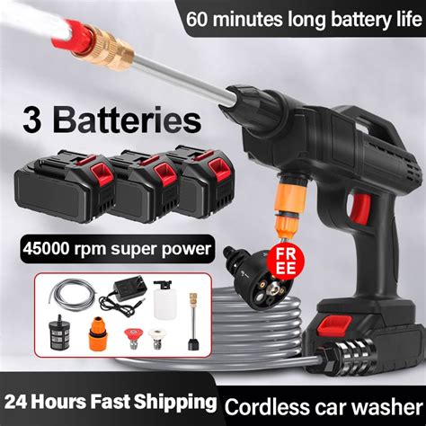 Pressure Washer Portable Cordless Car Washer Cleaning Water Gun