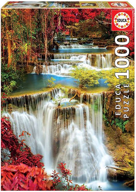 Waterfall In Deep Forest 1000 Pieces Educa Puzzle Warehouse