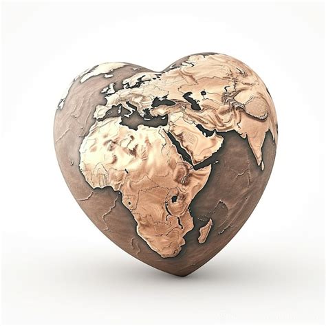 Premium Photo Heart Shaped Globe Of Planet Earth