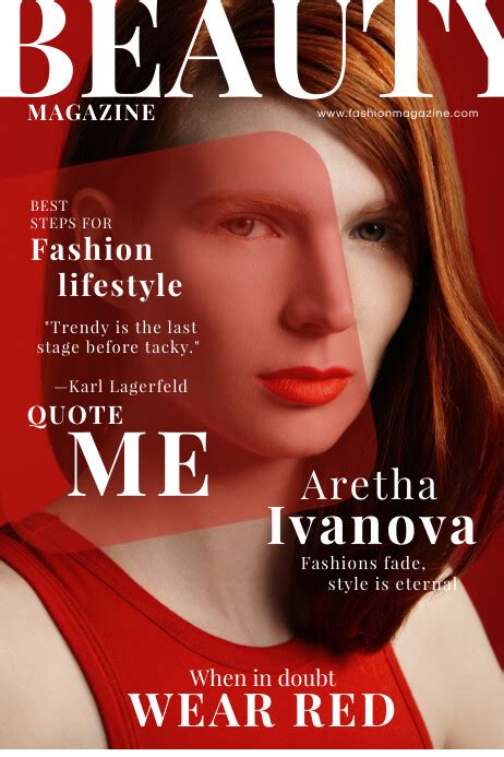 Fashion Magazine Style Cover Template Postermywall