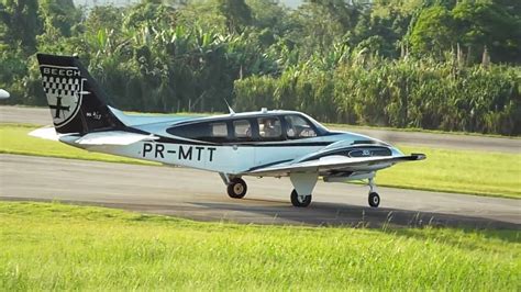 Beechcraft Baron G58 50th Anniversary Edition Decolagem Em Angra Dos