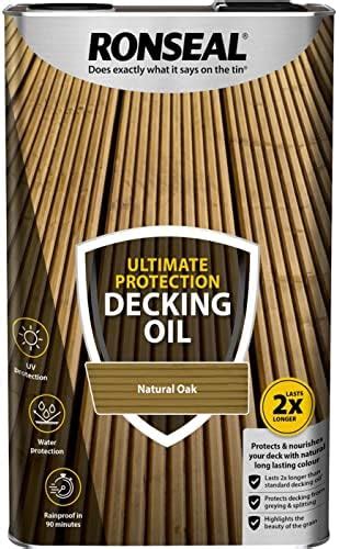 Ronseal Ultimate Protection Decking Oil Natural Oak 5l Uk