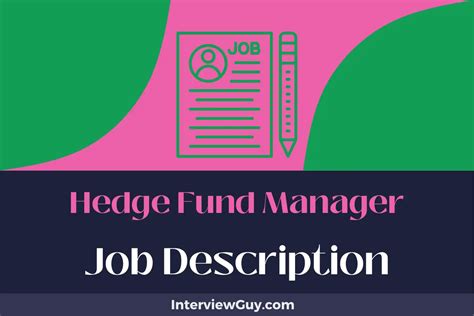 Hedge Fund Manager Job Description [Updated for 2024]