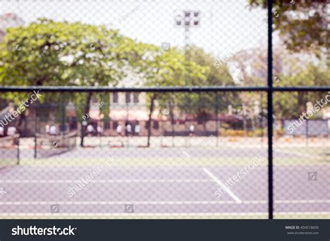 Defocused Blurred Image Background Tennis Basketball Stock Photo