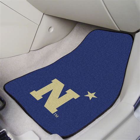 Challenger Carpet Front Floor Mats With Navy Logo Navy Universal