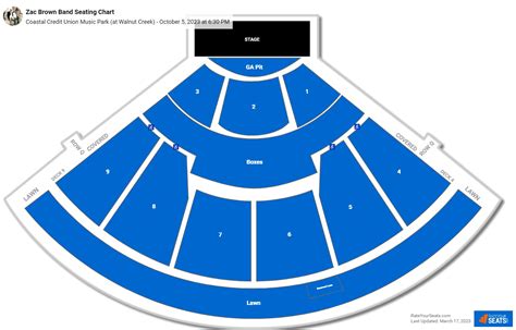 Coastal Credit Union Music Park Seating Chart - RateYourSeats.com