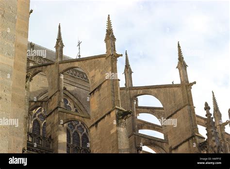 Le Mans Cathedral, Le Mans, France, Europe Stock Photo - Alamy