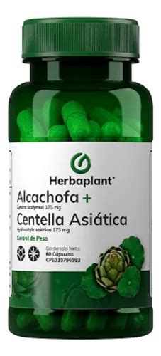 Alcachofa Centella Asi Tica Mg Capsulas Herbaplant Mercadolibre