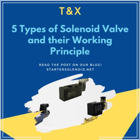 5 Types of Solenoid Valve and their Working Principle - T&X Solenoid