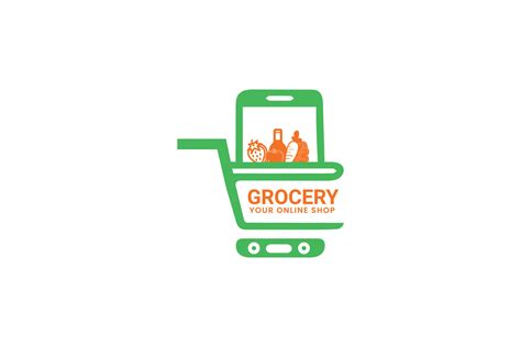 grocery logo design  vector art  vecteezy